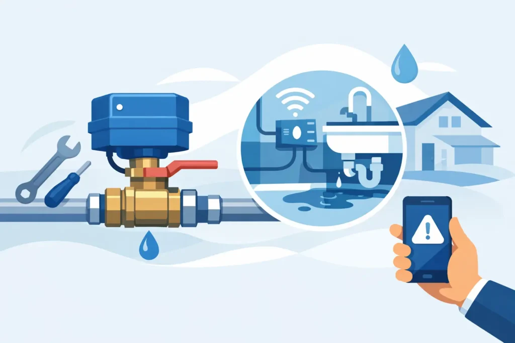 Automatic Water Shut Off Valve Installation