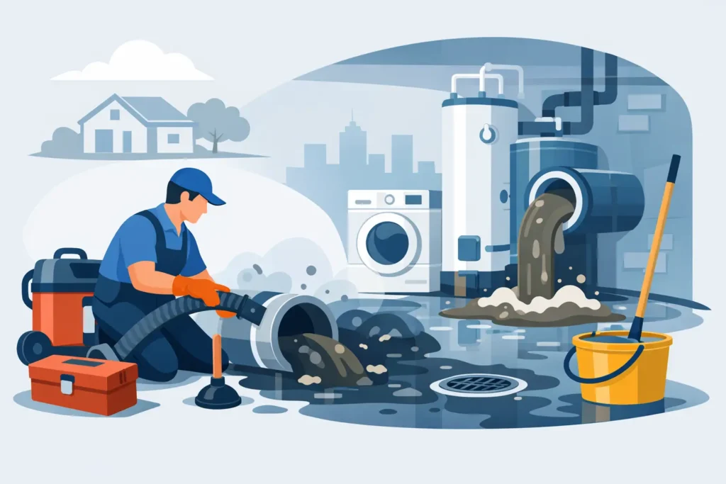 Sewer Backup Cleanup Plumber: What to Do Fast
