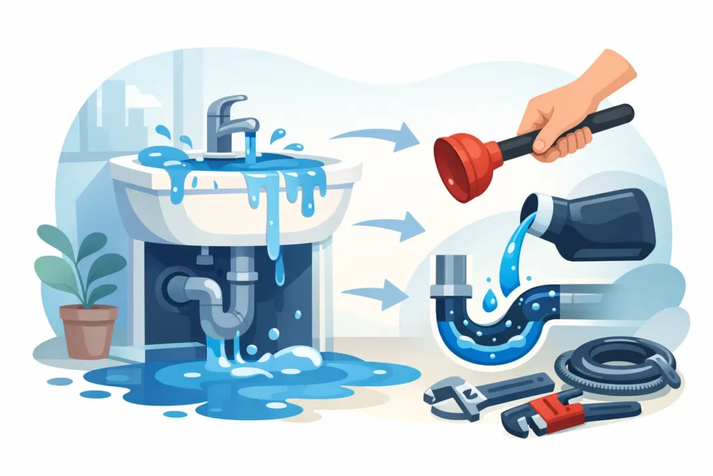 How to Stop Overflowing Drain Problems Fast