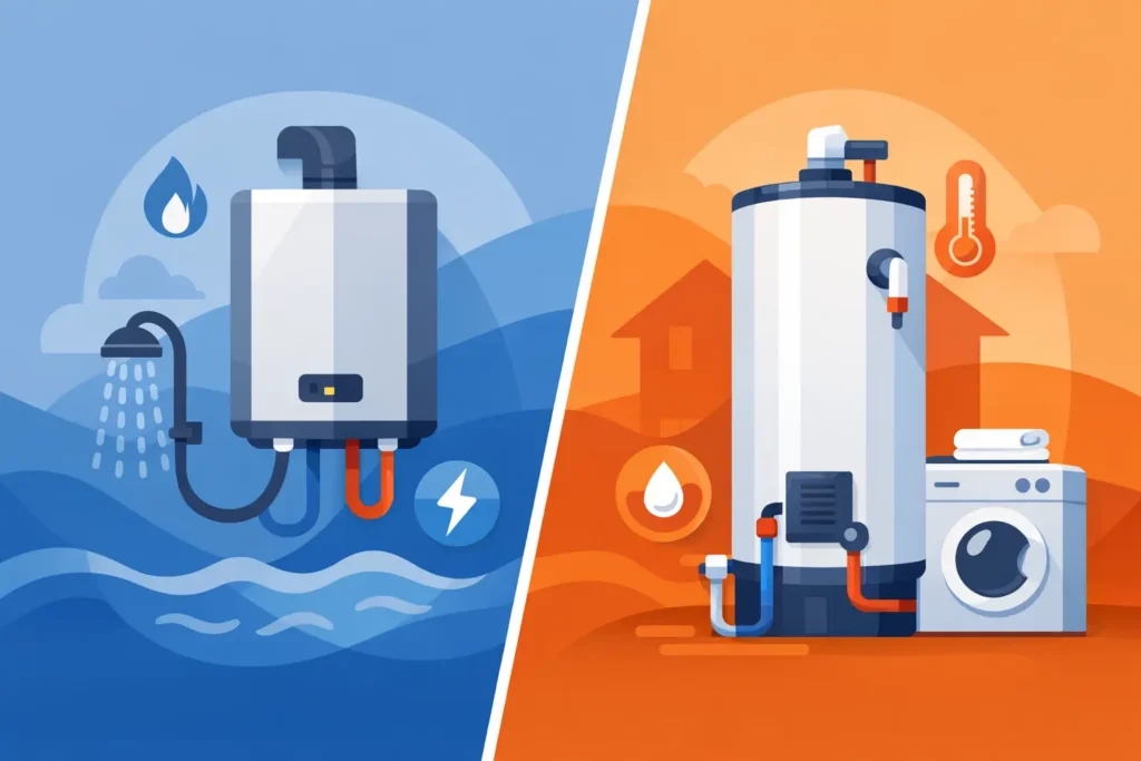 Tankless Versus Standard Water Heater
