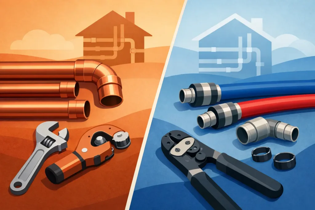 Copper Versus PEX Repiping: Which Fits?