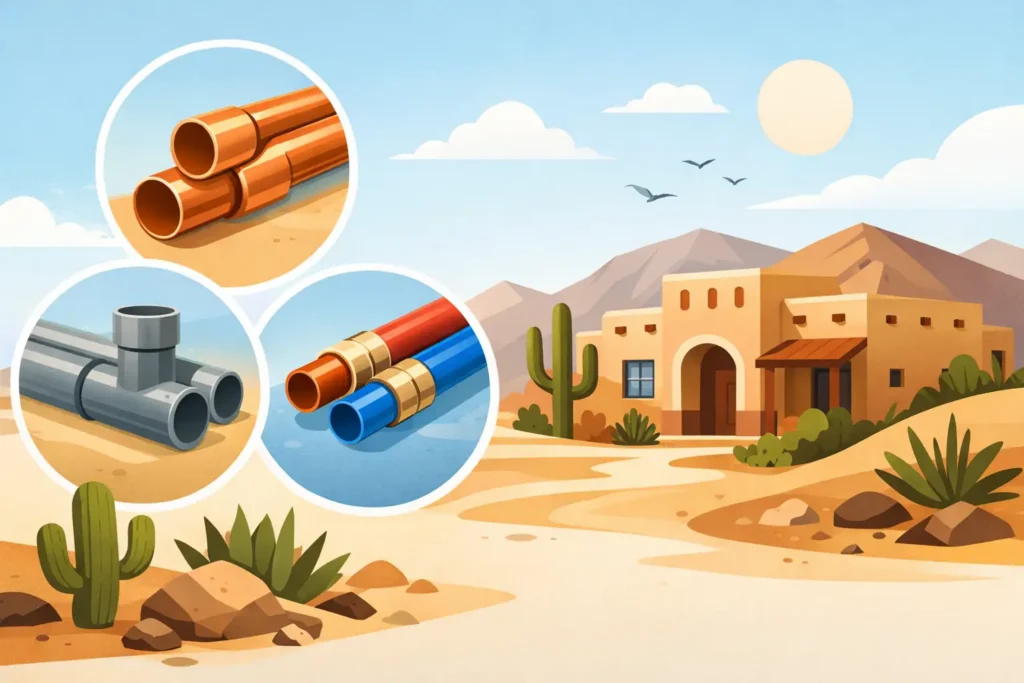 Repiping Material Options for Desert Homes