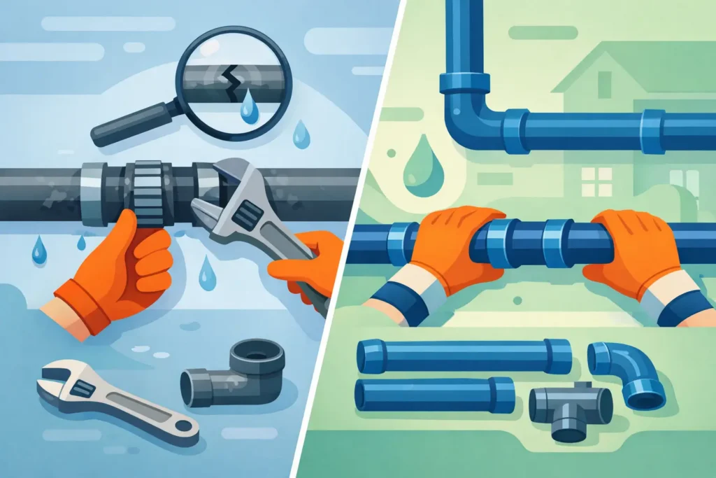 Spot Repair vs Repiping for Lasting Pipes