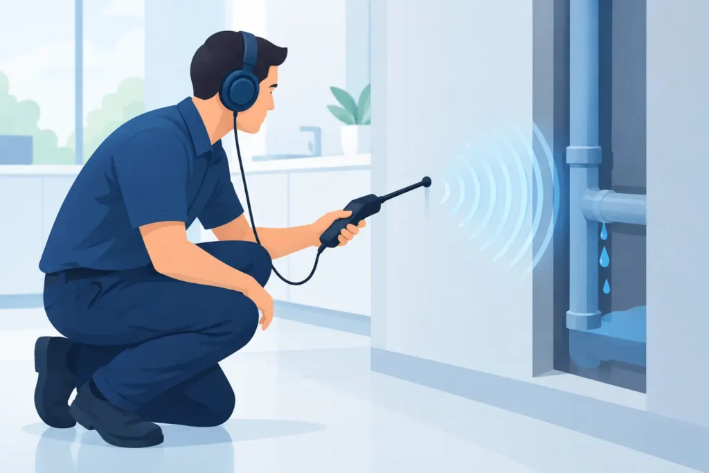Acoustic Detection Review for Hidden Leaks