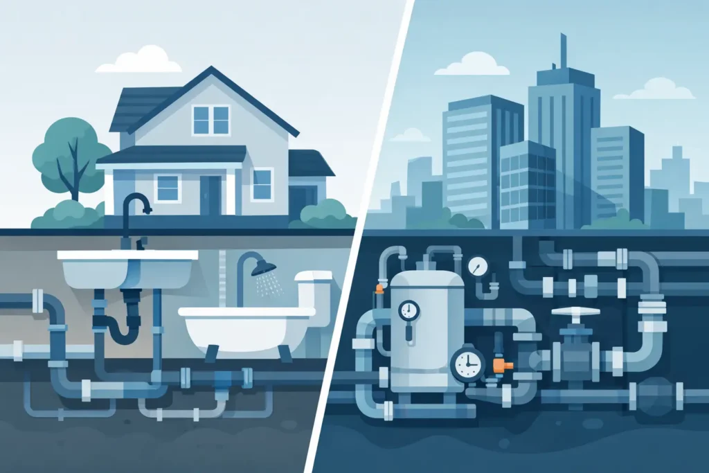 Residential Versus Commercial Plumbing Explained