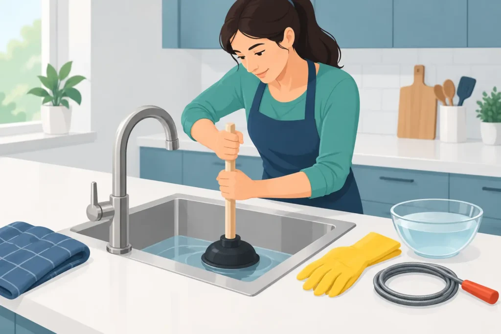 How to Unclog Kitchen Sink Without Making It Worse